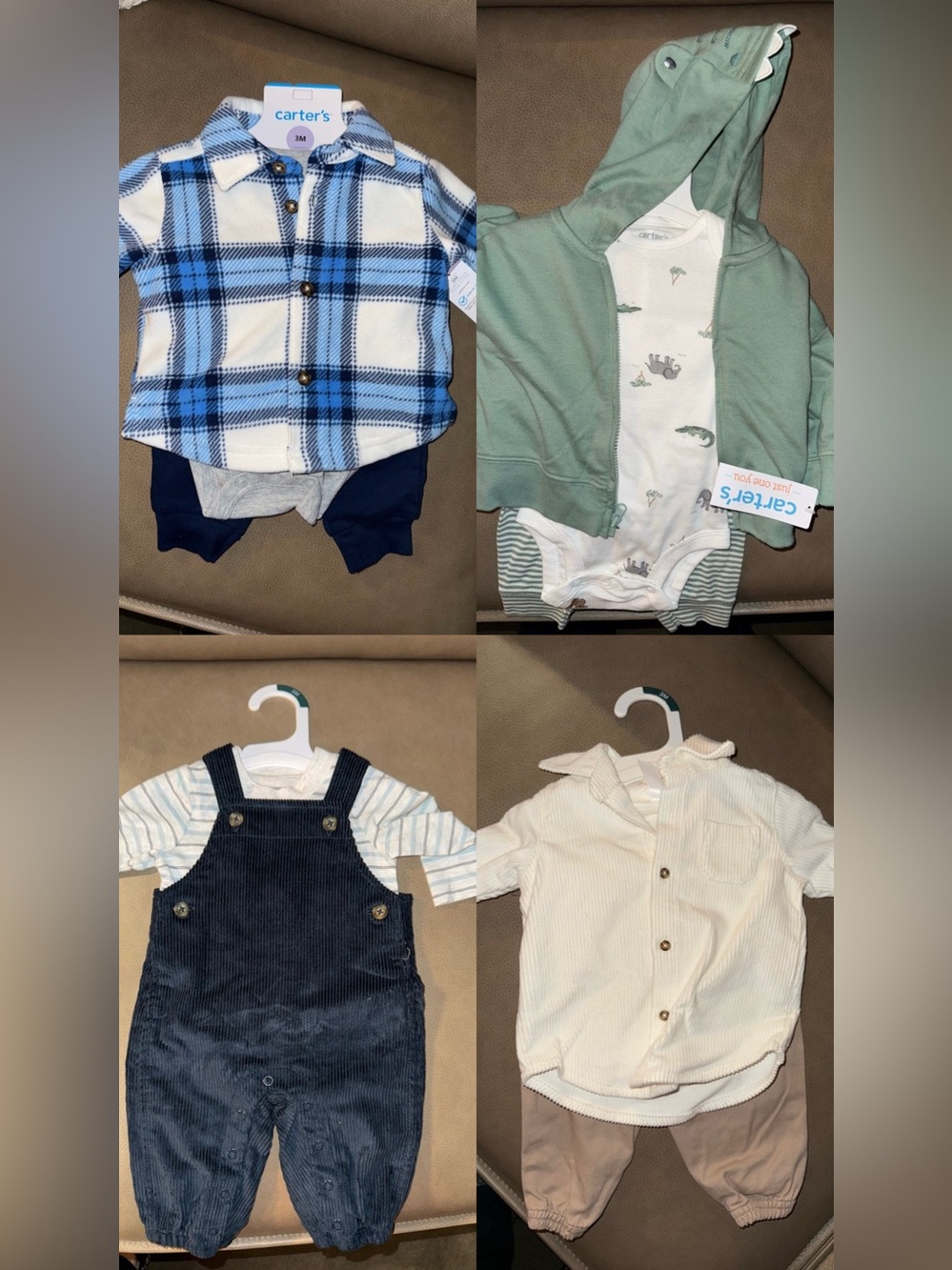 4 carters baby boy sets NWT